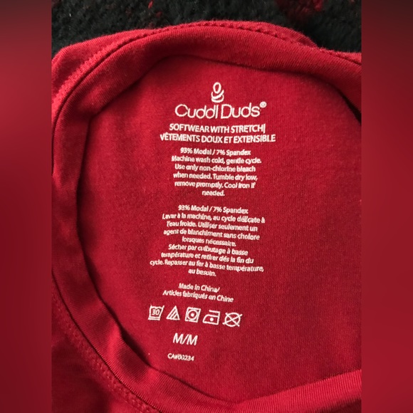 Like New Cuddl Duds Softwear Stretch Long Sleeve Crew Neck Base Layer Tee M - Picture 3 of 13